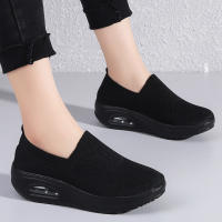 Zapatillas De Verano Para Mujer Moda Plataforma Sólida Colorido Zapatos Planos Casual Transpirables Tacón Bajo Para Caminar - details 7
