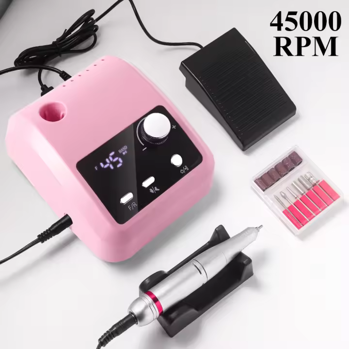 Máquina De Uñas Eléctrica De Alta Calidad Con Pantalla HD Y 45000 RPM Herramienta Profesional Para Manicura Y Pelacuaranas - 1