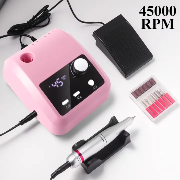 Máquina De Uñas Eléctrica De Alta Calidad Con Pantalla HD Y 45000 RPM Herramienta Profesional Para Manicura Y Pelacuaranas - 1
