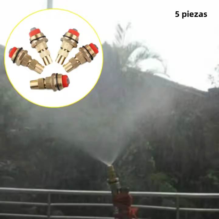 5 PCS Boquilla De Rociador Ajustable 1/2 Pulgada Para Jardín Riego Inundación Sistema De Rociado De Hierba - 1