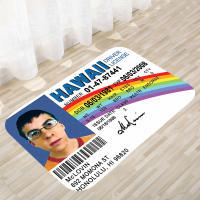 Alfombra Antideslizante Super Absorbente Para Entrada De Hogar Alfombrilla De Puerta Con Diseño De Licencia De Conducir McLovin Para Baño Cocina Exterior - details 5