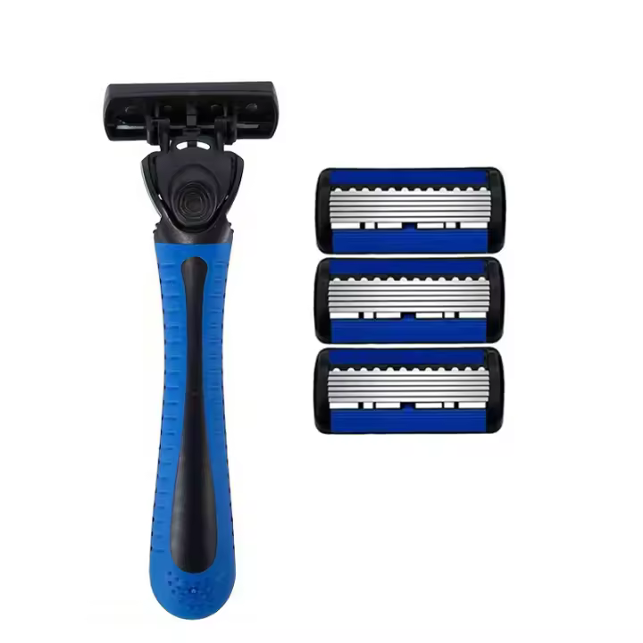 Afeitadora Manual De Acero Inoxidable Con 6 Capas Cuchilla Doble Edad Seguridad Para Barba Y Bigote Afeitadora Clásica Para Hombres - 1