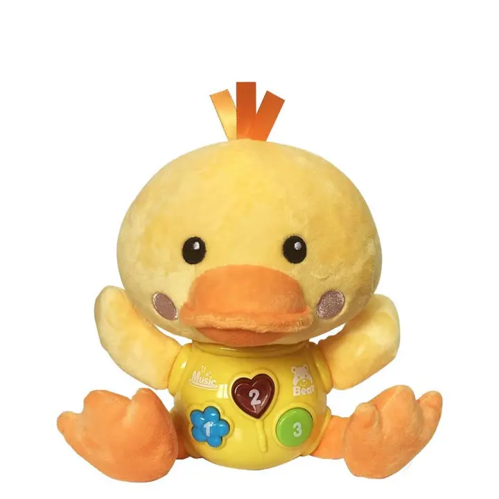 PATO MUSICAL-CAJA-LUZ-SONIDO-MELODIAS 24 CM (Creaciones Llopis 25799) - 1