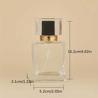 Botella De Perfume Vacía De Vidrio Transparente 50ml Reemplazo Para Viajes Pack De 1 Botella De Cosméticos De Alta Gama - details 2