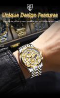 Reloj De Pulsera De Lujo Para Hombre POEDAGAR Cuarzo Acero Inoxidable Impermeable Luminoso Estilo Casual Fecha Cronógrafo - details 3