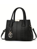 Bolso De Hombro Para Mujer Estilo Europeo Y Americano Con Patrón De Lichi Bordado Moda Bolso De Mano Diagonal Material PU Con Cierre De Cremallera - details 0