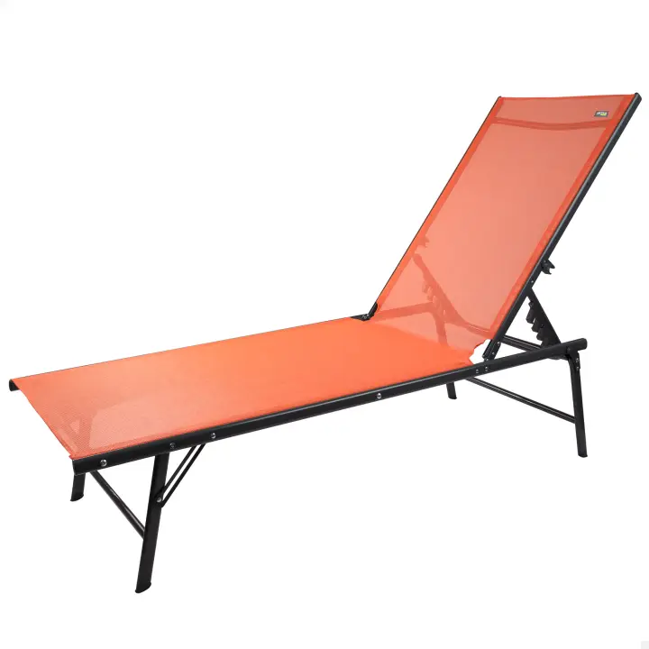 Tumbona jardín plegable y multiposición Aktive, Tumbona jardín plegable y multiposición Aktive, Peso máx. 120kg, Medidas 180x49x34,5cm, reclinable 6 posiciones, Tumbona plegable, Tumbona de jardín, Hamaca jardín - 1