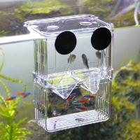 Incubador De Acuario Multifuncional Para Crecimiento De Peces Transparente 1L Con Doble Capacidad Para Guppies Y Reproducción De Peces - details 5