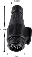 Conector de enchufe de remolque de 13 Pines a prueba de Agua de 12 V, para camión, RV, Automóvil, Barco, Caravan - details 0