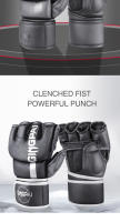 Guantes De Boxeo Profesionales Para Hombres Y Mujeres Entrenamiento MMA Guantes De Lucha Media- Dedo Para Sanda Lucha Libre - details 3