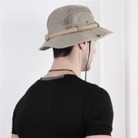 Sombrero De Pesca Para Hombres Sombrero De Pescar Ajustable De Malla De Algodón Sombrero De Sol De Exterior Estilo Cowboy Occidental Casquete - details 12