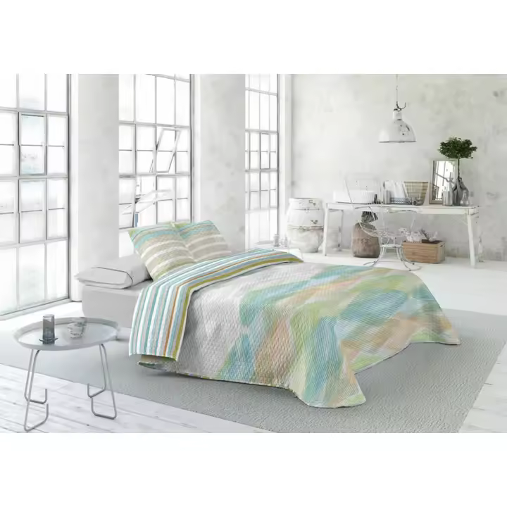Colcha Pierre Cardin LUGANO Verde Cama de 135 (3 Piezas) - 1