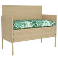 Cojín Exterior vidaXL Verde Poliéster 100 cm x 40 cm x 8 cm - details 2