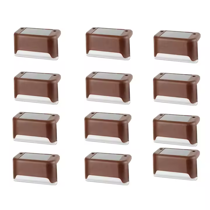 Lámparas Solares LED Para Jardín 4/8/12/16pcs Luz De Escalera Impermeable Decoración De Patio Iluminación Exterior De Pared - 1