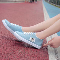 Zapatos De Lona Para Mujer Nuevos Zapatillas Deportivas Blancas Planas Estudiantes Verano Antideslizantes Talla True - details 16