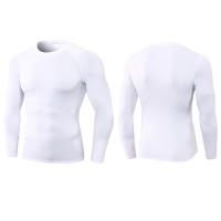 Camiseta Deportiva Para Hombre Secado Rápido Manga Larga Compresión Para Correr En La Pista Y Entrenamiento En El Gimnasio Top Antiarrugas - details 3