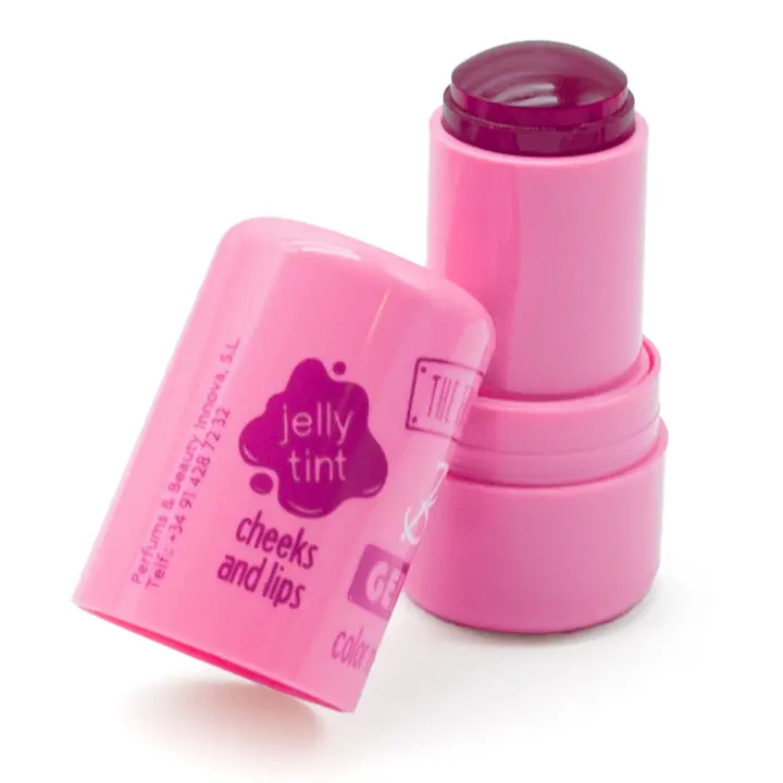 The Fruit Company Blush Gelatina FRAMBUESA Jelly Colorete Para Labios y Mejillas con Ácido Hialurónico y Vitamina B5, Nutre e Hidrata la Piel - 1