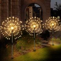 Lámpara De Jardín Solar Poder Firework Estrella Saludable Stake Iluminación Exterior Decoración De Navidad Para El Jardín - details 4