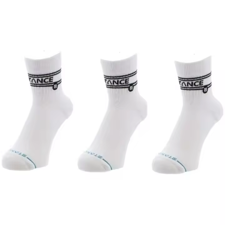 Calcetines Stance modelo Basic Quarter 3 Pack para unisex en color blanco - 1