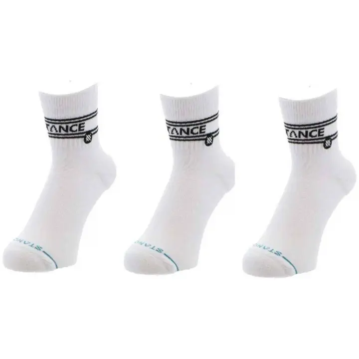 Calcetines Stance modelo Basic Quarter 3 Pack para unisex en color blanco - 1