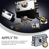 Cerradura De Puerta De Hierro Exterior Antirrobo Múltiple Seguridad Para Puerta De Madera Hogar Dormitorio Herramientas De Seguridad - details 7