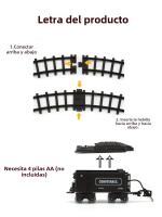 Juguete De Tren De Acero Con Humo Y Luz Locomotora De Vapor Para Adulto Y Niña De 6 a 12 Años Sin Batería Certificado CE - details 4