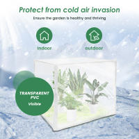 Carpa De Jardín Para Plantas Insecto-Resistente Y Anti-Pájaros PVC Cubierta Temporada Fría Calentamiento Invernadero Portátil Protección UV Y Viento - details 10