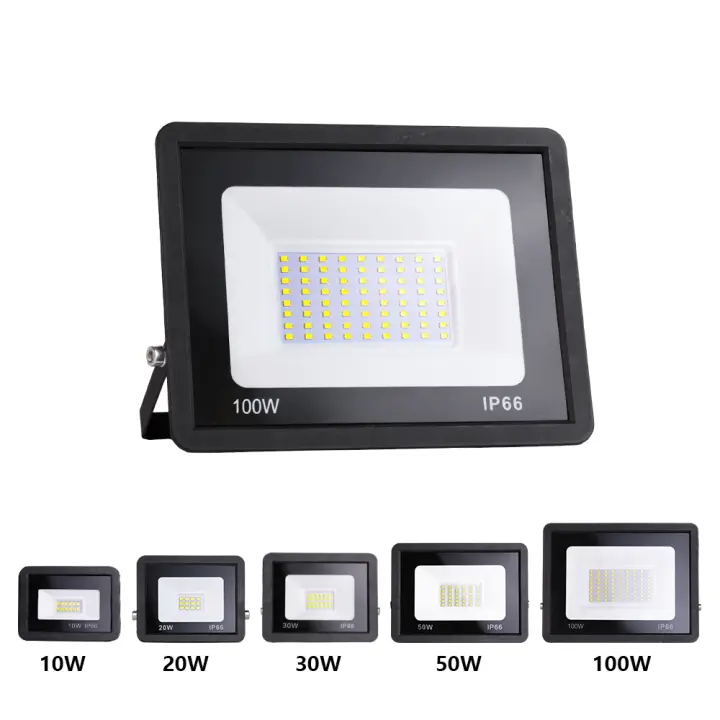 Luz de Inundación LED 10W 20W 30W 50W 100W AC 220V Luz de Calle Impermeable IP66 Reflector Spotlight para Jardín al Aire Libre Lámpara de Jardín Estilo Moderno con Bombillas LED - 1