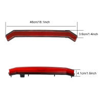 Luz De Freno Roja Para Polaris RZR XP 1000 Turbo Sportsman 1000 XP 2019 2020 2021 Lámpara De Acento Trasera Centro Material ABS - details 1