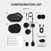 BT22 Auriculares Bluetooth Para Casco De Motocicleta Con Micrófono Suave Y Altavoz Estéreo Handsfree Wireless Para Moto Compatible Con Todos Los Cascos - details 20