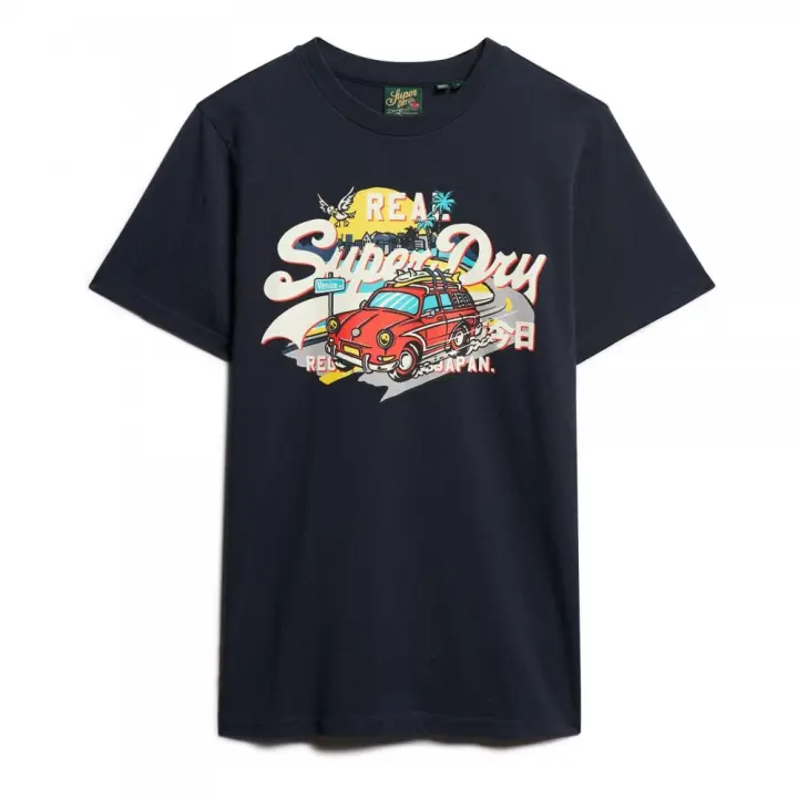 Camiseta de Manga Corta LA VL, Marca Superdry, Variedad de color y talla, Para Hombre - 1