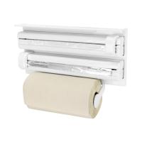 X-Dispensador de Pared 3 en 1 para Cocina – Soporte Portarrollos Blanco con Cortador de Film, Papel Aluminio y Papel Cocina, Dispensador ABS Multifuncional para Organizar y Ahorrar Espacio - details 4