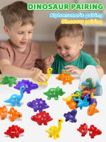 Juego Educativo De Aprendizaje Montessori Para Niños Dinosaurios Y Letras 13PCS Juguete De Dos Caras Para Preescolar - details 8