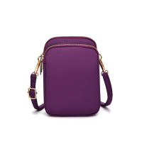 Bolso Mini Mujer Cruzado Con Cremallera Bolso De Hombro Multifuncional Vertical Monedero Móvil Negro Bolso De Caminar - details 7