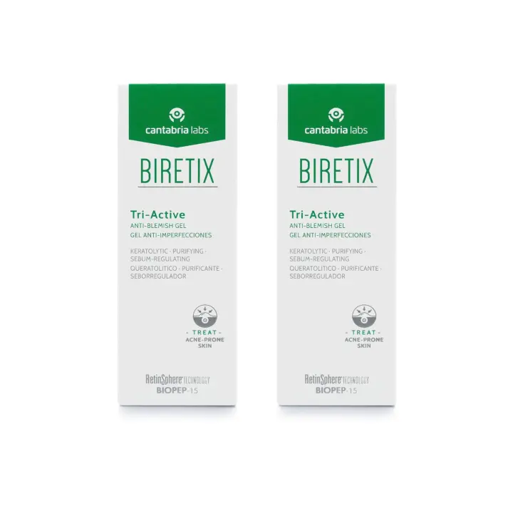 Cantabria Labs - SUPER PACK 2uds X Biretix Tri Active Gel Anti-Imperfecciones, 50ml - 1