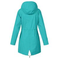 Chaqueta Impermeable Para Mujer Larga Abrigo De Lluvia Con Capucha Para Ciclismo Y Escalada Técnica De Poliéster Secado Rápido - details 32