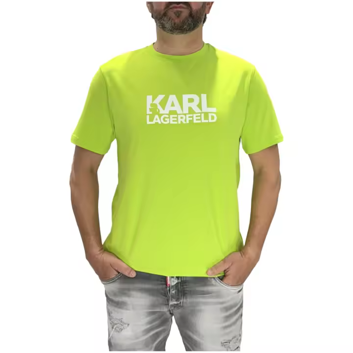 Camiseta KARL LAGERFELD con Logo en el Pecho Color Verde - 1