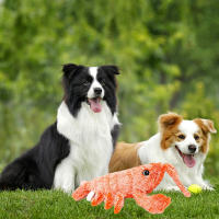 Juguete Interactivo Para Gatos Y Perros Conejo Eléctrico Saltar Lobster Peluche Simulación De Camarón Juguetes De Peluche Para Mascotas - details 5