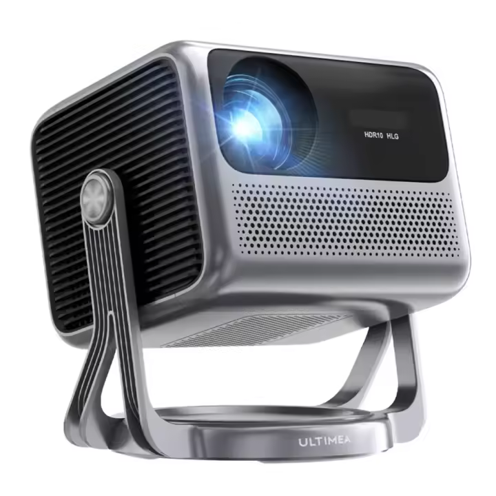 ULTIMEA Nova C40 Proyector con soporte de cardán, 600 ANSI, decodificación 4K, nativo 1080P, Bluetooth 5.3, Android TV 11.0, audio Dolby, enfoque automático y corrección de keystone - 1