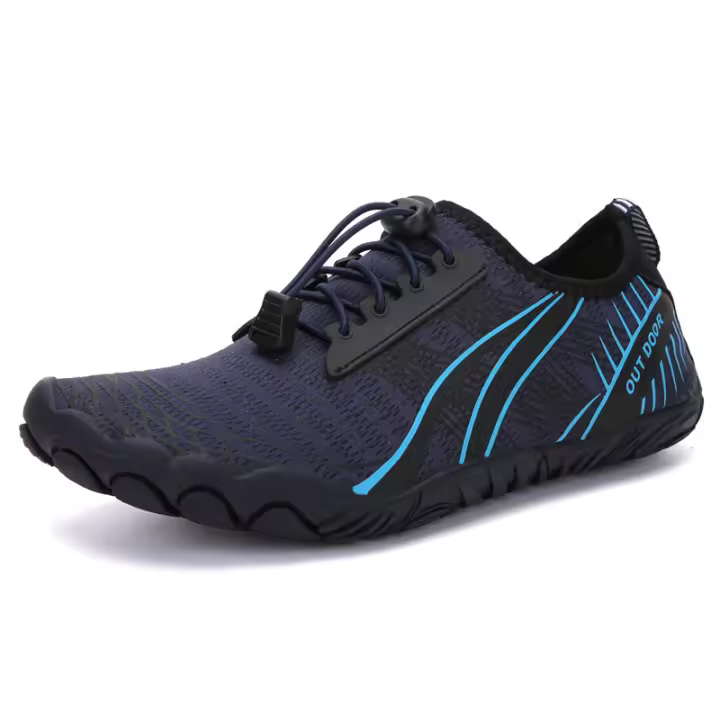 MOV Zapatos para vadeo al aire libre, zapatos de cinco dedos para natación y pesca en la playa, zapatos de senderismo de malla para escalada deportiva para hombres - 1