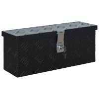 vidaXL Caja de aluminio 485x140x200 mm negra - details 1