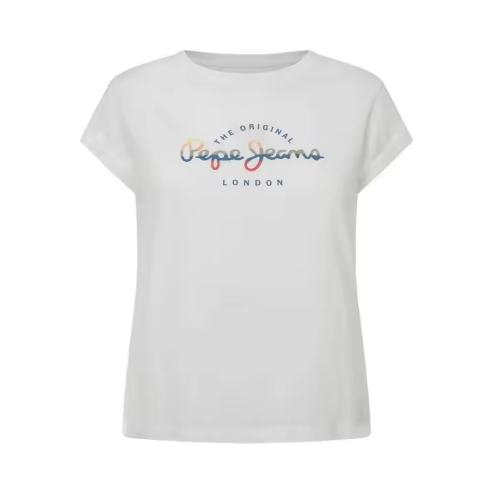 Camiseta Pepe Jeans Evette 800WHITE | Blanca Manga Corta Ajuste Regular - 1