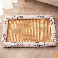 Sofá De Mascota Hecho De Rotura Tejido De Rattan Matriz Para Perros Y Gatos Pequeños Y Medianos Almohadilla De Descanso Transpirable Para Cachorros Y Gatitos - details 5