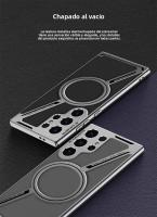 Funda De Cuero Electroplated Para Carga Inalámbrica Con Imán Para Samsung Galaxy S25 S24 S23 Ultra Protectora Y Antisuciedad - details 4
