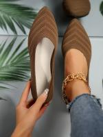 Zapatos Planos De Mujer Con Punta Puntiaguda Y Color Sólido Zapatos Slip-on Transpirables Y Casuales Ballet Flat Zapatos Para Mujer Loafer - details 28