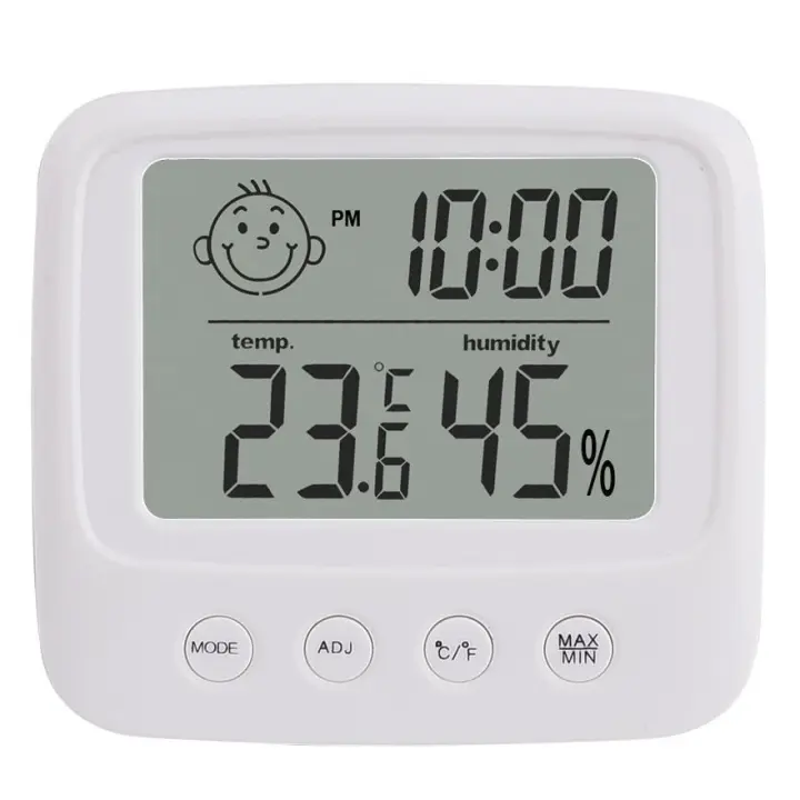 Pantalla LCD digital práctica Temperatura interior Sensor de humedad Termómetro Higrómetro Indicador Sin contacto - 1