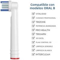 Cabezales De Cepillo De Dientes Electrónico OB Profesional Reemplazables 4/8/12/16/20pcs Compatible Con Adultos Material Plástico - details 1