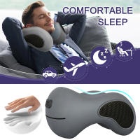Almohada De Cuello Multifuncional En Forma De U De Espuma Suave De Rebound Lento Para Descanso Viaje Salud Cervical Masaje Almohadas De Tamaño Mediano Material Algodón 100% Relleno De Espuma De Memoria - details 9