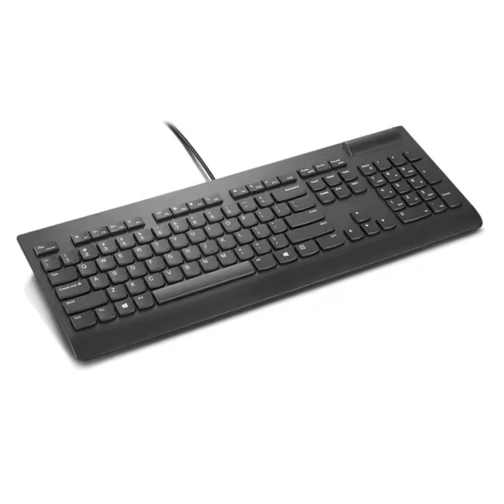 TECLADO LENOVO SMARTCARD QWERTY USB NEGRO - 1