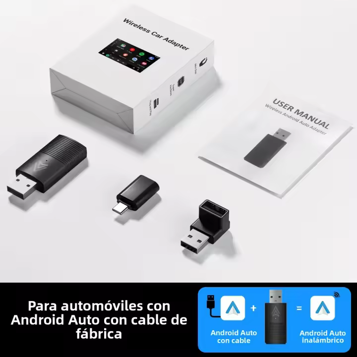 Adaptador Mini Inalámbrico Android Auto Para Coche OEM Conecta Y Juega Accesorios De Coche Compatible Con Android Auto - 1